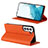 Handytasche Stand Schutzhülle Flip Leder Hülle D02T für Samsung Galaxy S21 Plus 5G Orange