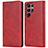 Handytasche Stand Schutzhülle Flip Leder Hülle D03T für Samsung Galaxy S21 Ultra 5G Rot