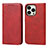 Handytasche Stand Schutzhülle Flip Leder Hülle D04T für Apple iPhone 13 Pro Rot