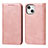 Handytasche Stand Schutzhülle Flip Leder Hülle D04T für Apple iPhone 13 Rosa