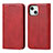 Handytasche Stand Schutzhülle Flip Leder Hülle D04T für Apple iPhone 13 Rot