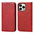 Handytasche Stand Schutzhülle Flip Leder Hülle D04T für Apple iPhone 14 Pro Max Rot