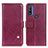 Handytasche Stand Schutzhülle Flip Leder Hülle D04Y für Motorola Moto G Pure Violett