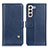 Handytasche Stand Schutzhülle Flip Leder Hülle D04Y für Samsung Galaxy S22 Plus 5G Blau