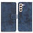 Handytasche Stand Schutzhülle Flip Leder Hülle D05Y für Samsung Galaxy S24 5G Blau