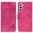 Handytasche Stand Schutzhülle Flip Leder Hülle D05Y für Samsung Galaxy S24 Plus 5G Pink