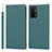 Handytasche Stand Schutzhülle Flip Leder Hülle D06T für Oppo A54 5G Cyan