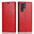 Handytasche Stand Schutzhülle Flip Leder Hülle D07T für Samsung Galaxy S21 Ultra 5G Rot