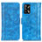 Handytasche Stand Schutzhülle Flip Leder Hülle D07Y für Oppo A95 4G Hellblau