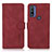 Handytasche Stand Schutzhülle Flip Leder Hülle D08Y für Motorola Moto G Pure Rot