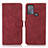 Handytasche Stand Schutzhülle Flip Leder Hülle D08Y für Motorola Moto G50 Rot