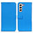 Handytasche Stand Schutzhülle Flip Leder Hülle D09Y für Samsung Galaxy S21 5G Hellblau