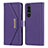 Handytasche Stand Schutzhülle Flip Leder Hülle DT1 für Sony Xperia 5 III SO-53B Violett