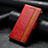 Handytasche Stand Schutzhülle Flip Leder Hülle F04 für Apple iPhone 15 Pro Rot