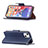 Handytasche Stand Schutzhülle Flip Leder Hülle für Apple iPhone 13 Blau