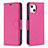 Handytasche Stand Schutzhülle Flip Leder Hülle für Apple iPhone 13 Mini Pink