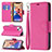 Handytasche Stand Schutzhülle Flip Leder Hülle für Apple iPhone 13 Pink