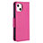 Handytasche Stand Schutzhülle Flip Leder Hülle für Apple iPhone 13 Pink