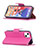 Handytasche Stand Schutzhülle Flip Leder Hülle für Apple iPhone 13 Pink