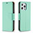 Handytasche Stand Schutzhülle Flip Leder Hülle für Apple iPhone 13 Pro Cyan