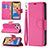 Handytasche Stand Schutzhülle Flip Leder Hülle für Apple iPhone 13 Pro Pink