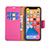 Handytasche Stand Schutzhülle Flip Leder Hülle für Apple iPhone 13 Pro Pink