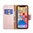 Handytasche Stand Schutzhülle Flip Leder Hülle für Apple iPhone 13 Pro Rosegold