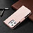 Handytasche Stand Schutzhülle Flip Leder Hülle für Apple iPhone 13 Pro Rosegold