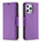 Handytasche Stand Schutzhülle Flip Leder Hülle für Apple iPhone 13 Pro Violett