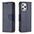 Handytasche Stand Schutzhülle Flip Leder Hülle für Apple iPhone 14 Pro Königs Blau