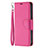 Handytasche Stand Schutzhülle Flip Leder Hülle für Apple iPhone 14 Pro Max Pink