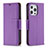 Handytasche Stand Schutzhülle Flip Leder Hülle für Apple iPhone 14 Pro Max Violett