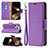 Handytasche Stand Schutzhülle Flip Leder Hülle für Apple iPhone 14 Pro Max Violett