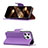 Handytasche Stand Schutzhülle Flip Leder Hülle für Apple iPhone 14 Pro Max Violett