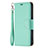 Handytasche Stand Schutzhülle Flip Leder Hülle für Apple iPhone 15 Cyan