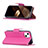 Handytasche Stand Schutzhülle Flip Leder Hülle für Apple iPhone 15 Pink