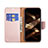 Handytasche Stand Schutzhülle Flip Leder Hülle für Apple iPhone 15 Pro Max Rosegold