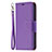 Handytasche Stand Schutzhülle Flip Leder Hülle für Apple iPhone 15 Violett