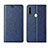 Handytasche Stand Schutzhülle Flip Leder Hülle für Oppo A31 Blau