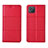 Handytasche Stand Schutzhülle Flip Leder Hülle für Oppo A92s 5G Rot