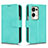 Handytasche Stand Schutzhülle Flip Leder Hülle für Oppo Find N2 5G Cyan