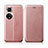 Handytasche Stand Schutzhülle Flip Leder Hülle H01D für Huawei Honor 50 5G Rosegold