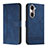 Handytasche Stand Schutzhülle Flip Leder Hülle H01X für Huawei Honor 60 Pro 5G Blau