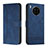 Handytasche Stand Schutzhülle Flip Leder Hülle H01X für Huawei Nova 8i Blau