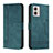 Handytasche Stand Schutzhülle Flip Leder Hülle H01X für Motorola Moto G53j 5G Grün