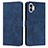 Handytasche Stand Schutzhülle Flip Leder Hülle H01X für Nothing Phone 1 Blau