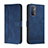 Handytasche Stand Schutzhülle Flip Leder Hülle H01X für Oppo A74 4G Blau