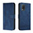 Handytasche Stand Schutzhülle Flip Leder Hülle H01X für Realme 8 5G Blau
