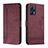 Handytasche Stand Schutzhülle Flip Leder Hülle H01X für Realme 9 Pro+ Plus 5G Rot