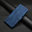 Handytasche Stand Schutzhülle Flip Leder Hülle H01X für Samsung Galaxy A73 5G Blau